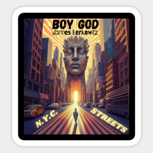 Boy God James Berkowitz NYC Streets Sticker